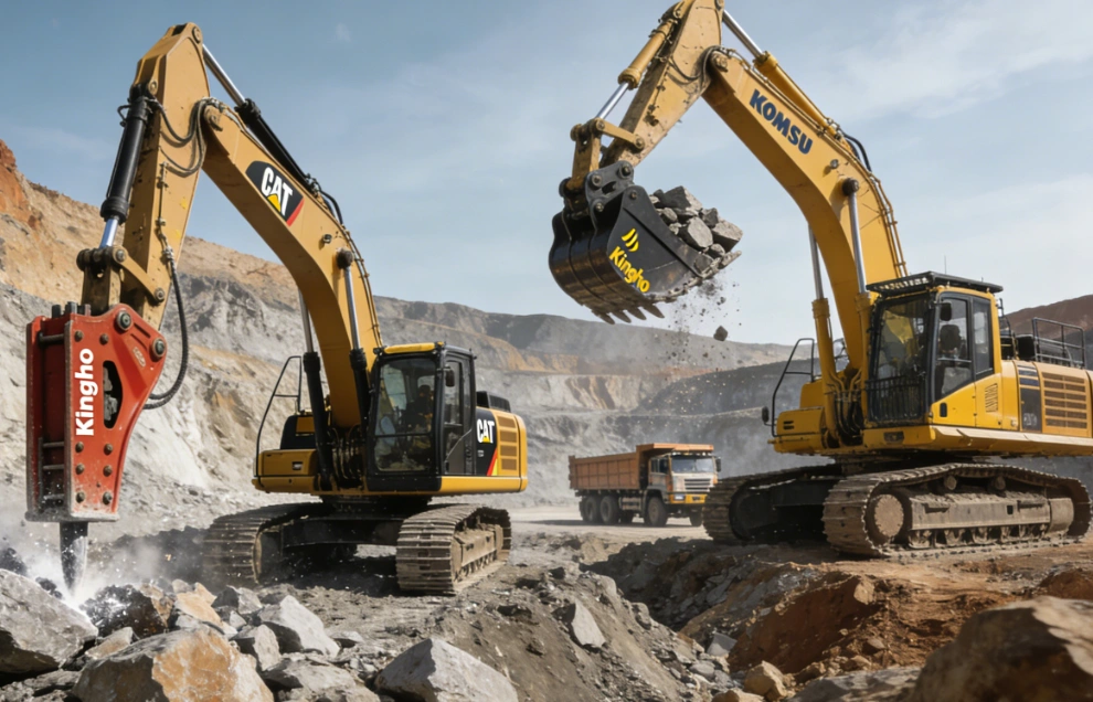 Comparing CAT and Komatsu for the Biggest Caterpillar Excavator Performance