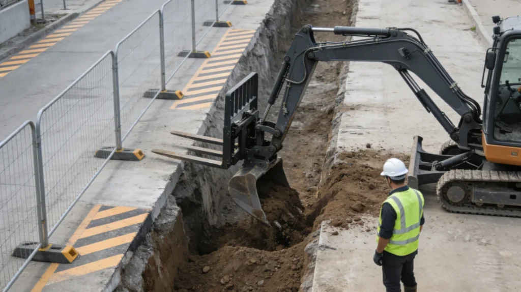 OSHA’s 5-4-3-2-1 Trench Rule Best Practices for Pallet Fork Digging in Construction