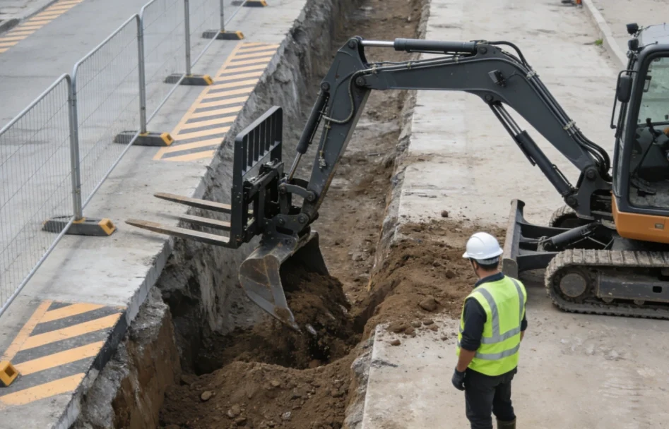 OSHA’s 5-4-3-2-1 Trench Rule: Best Practices for Pallet Fork Digging in Construction