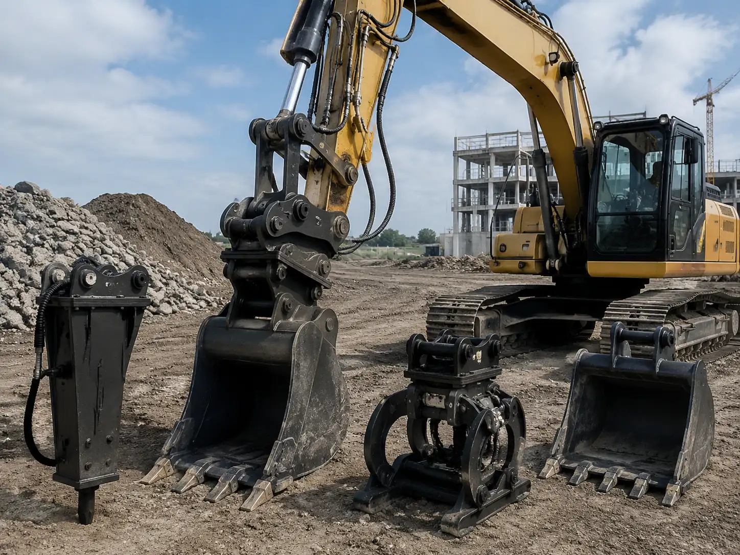 excavator attachment compatibility guide for machine size matching