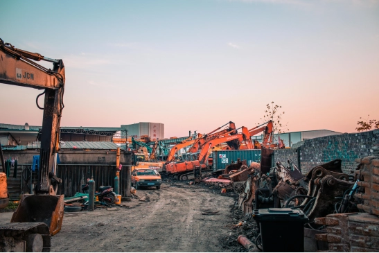 Excavator for demolition