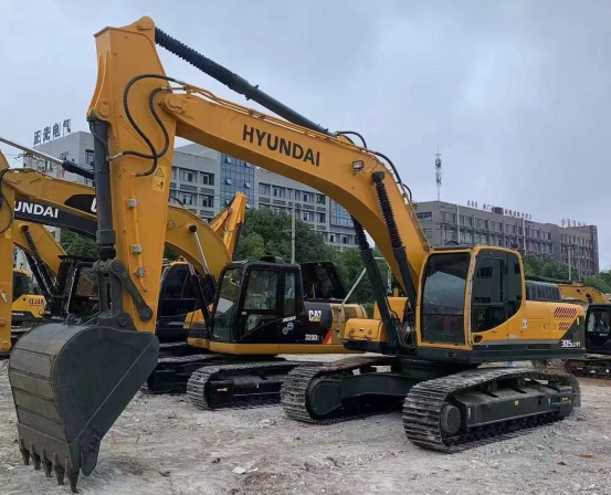 excavator at a construction site
